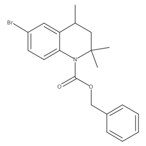Benzyl 6-bromo-2,2,4-trimethyl-1,2,3,4-tetrahydroquinoline-1-carboxylate Structure