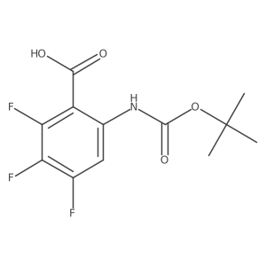 6-{[(Tert-butoxy)carbonyl]amino}-2,3,4-trifluorobenzoic acid结构式
