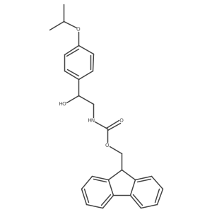 (9H-fluoren-9-yl)methyl N-{2-hydroxy-2-[4-(propan-2-yloxy)phenyl]ethyl}carbamate结构式