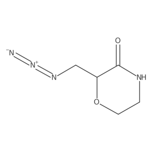 2-(Azidomethyl)morpholin-3-one结构式