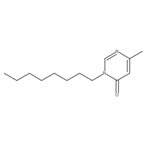 6-Methyl-3-octyl-3,4-dihydropyrimidin-4-one Structure