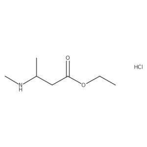 Ethyl3-(methylamino)butanoatehydrochloride Structure