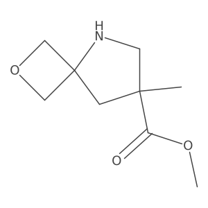Methyl 7-methyl-2-oxa-5-azaspiro[3.4]octane-7-carboxylate Structure
