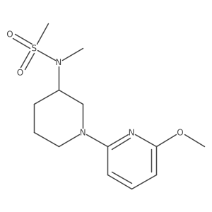 N-[1-(6-methoxypyridin-2-yl)piperidin-3-yl]-N-methylmethanesulfonamide结构式