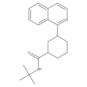 N-tert-butyl-1-(isoquinolin-1-yl)piperidine-3-carboxamide Structure