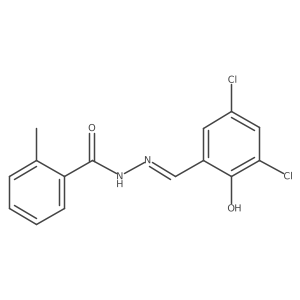 N'-(3,5-dichloro-2-hydroxybenzylidene)-2-methylbenzohydrazide Structure