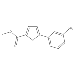 5-(3-Amino-phenyl)-thiophene-2-carboxylic acid methyl ester结构式
