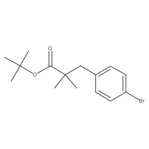 Tert-butyl 3-(4-bromophenyl)-2,2-dimethylpropionate结构式