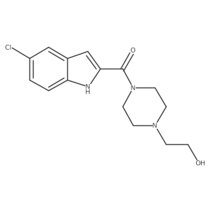 (5-Chloro-1h-indol-2-yl)-[4-(2-hydroxy-ethyl)-piperazin-1-yl]-methanone结构式