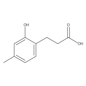 3-(2-Hydroxy-4-methylphenyl)propanoic acid结构式