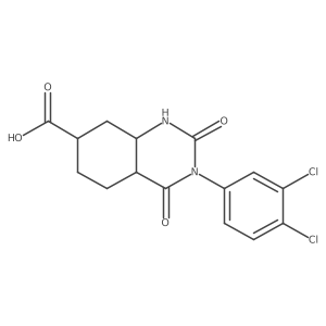 3-(3,4-dichlorophenyl)-2,4-dioxo-4a,5,6,7,8,8a-hexahydro-1H-quinazoline-7-carboxylic acid Structure