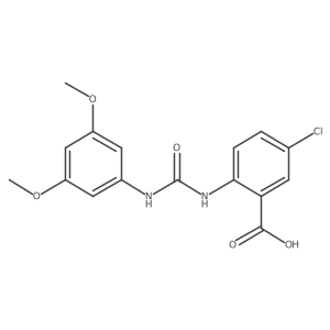 5-Chloro-2-[3-(3,5-dimethoxy-phenyl)-ureido]-benzoic acid结构式