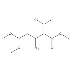 rel-Methyl (2S,3R)-3-amino-2-[(1R)-1-hydroxyethyl]-5,5-dimethoxypentanoate Structure