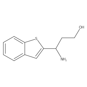 3-Amino-3-(1-benzothiophen-2-yl)propan-1-ol Structure