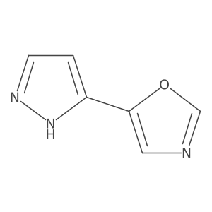 5-(1H-Pyrazol-3-yl)oxazole结构式