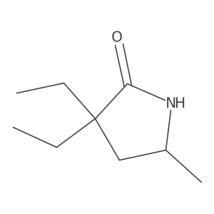3,3-Diethyl-5-methylpyrrolidin-2-one Structure