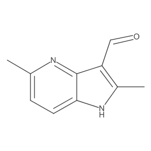 2,5-Dimethyl-1H-pyrrolo[3,2-b]pyridine-3-carboxaldehyde结构式