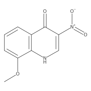 8-Methoxy-3-nitro-1H-quinolin-4-one Structure