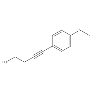 4-(4-(Methylthio)phenyl)but-3-yn-1-ol Structure