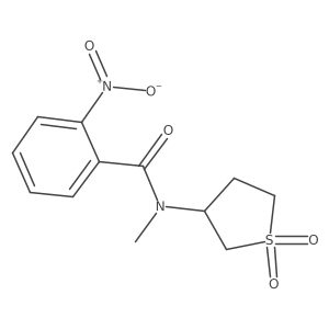 N-(1,1-dioxidotetrahydrothiophen-3-yl)-N-methyl-2-nitrobenzamide结构式
