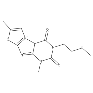 2-(2-methoxyethyl)-4,7-dimethyl-9aH-purino[8,7-b][1,3]oxazol-9-ium-1,3-dione Structure
