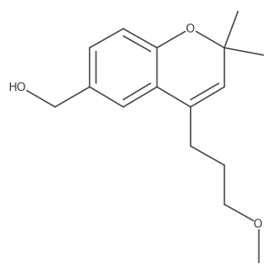 [4-(3-methoxypropyl)-2,2-dimethyl-2H-chromen-6-yl]methanol Structure
