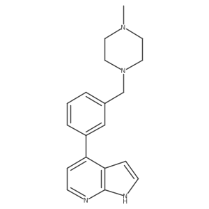 4-[3-(4-Methyl-piperazin-1-ylmethyl)-phenyl]-1h-pyrrolo[2,3-b]pyridine结构式