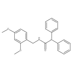 3-(2,4-Dimethoxybenzyl)-1,1-diphenylurea结构式