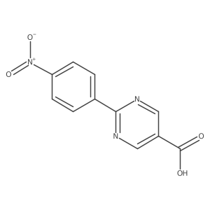 2-(4-Nitrophenyl)pyrimidine-5-carboxylic acid结构式