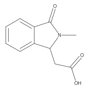 2-(2-Methyl-3-oxoisoindolin-1-yl)acetic acid Structure