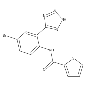 N-[4-Bromo-2-(1H-tetrazol-5-yl)phenyl]thiophene-2-carboxamide Structure