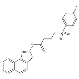 4-((4-fluorophenyl)sulfonyl)-N-(naphtho[1,2-d]thiazol-2-yl)butanamide Structure