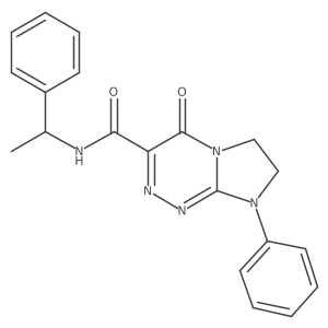 4-oxo-8-phenyl-N-(1-phenylethyl)-4,6,7,8-tetrahydroimidazo[2,1-c][1,2,4]triazine-3-carboxamide Structure