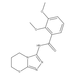 2,3-Dimethoxy-N-{5H,6H,7H-[1,2,4]triazolo[3,4-B][1,3]thiazin-3-YL}benzamide结构式