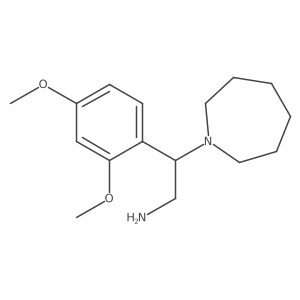 I(2)-(2,4-Dimethoxyphenyl)hexahydro-1H-azepine-1-ethanamine Structure