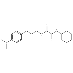N1-cyclohexyl-N2-(3-(4-(dimethylamino)phenyl)propyl)oxalamide结构式