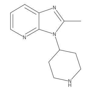 2-methyl-3-piperidin-4-yl-3H-imidazo[4,5-b]pyridine结构式