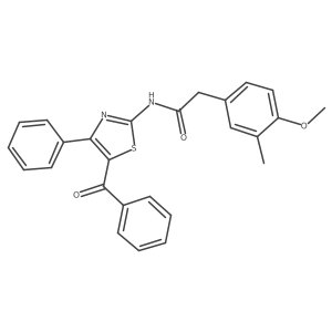 N-(5-benzoyl-4-phenyl-1,3-thiazol-2-yl)-2-(4-methoxy-3-methylphenyl)acetamide Structure