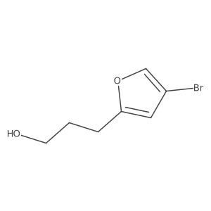3-(4-Bromofuran-2-yl)propan-1-ol结构式