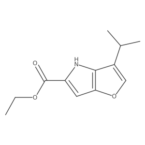 Ethyl 3-isopropyl-4h-furo[3,2-b]pyrrole-5-carboxylate Structure