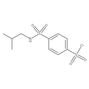 4-[(2-Methylpropyl)sulfamoyl]benzene-1-sulfonyl chloride结构式