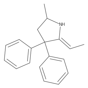 3,3-Diphenyl-2-athyliden-5-methylpyrrolidin Structure