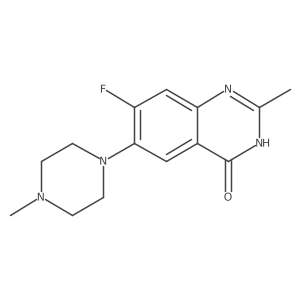 7-Fluoro-2-methyl-6-(4-methylpiperazin-1-yl)-3,4-dihydroquinazolin-4-one结构式
