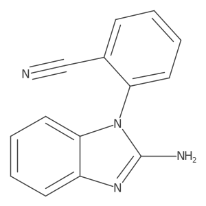 2-(2-Amino-1H-benzimidazol-1-yl)benzonitrile结构式