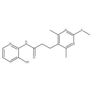 3-[4,6-dimethyl-2-(methylsulfanyl)pyrimidin-5-yl]-N-(3-hydroxypyridin-2-yl)propanamide Structure
