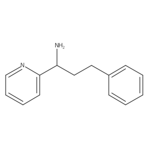 3-Phenyl-1-(pyridin-2-yl)propan-1-amine结构式