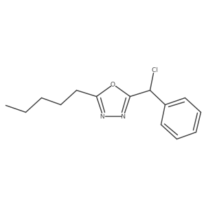 2-(Chlorophenylmethyl)-5-pentyl-1,3,4-oxadiazole结构式