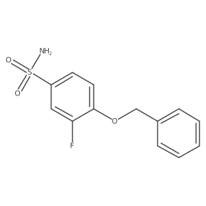 4-(Benzyloxy)-3-fluorobenzenesulfonamide结构式