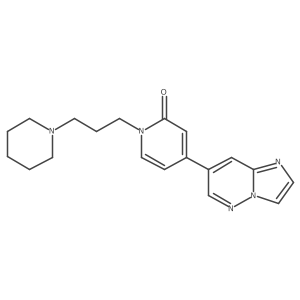 4-imidazo[1,2-b]pyridazin-7-yl-1-(3-piperidin-1-yl-propyl)-1H-pyridin-2-one Structure