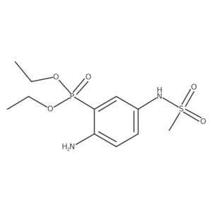 Diethyl (2-amino-5-(methylsulfonamido)phenyl)phosphonate结构式